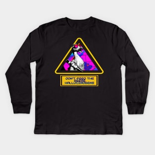 Don't Feed the Vaporwave Goose with a Knife Hallucinogens - Psychedelic T-Shirt Kids Long Sleeve T-Shirt